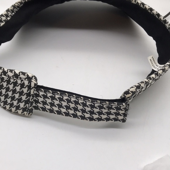 Houndstooth Women’s Velcro Adjustable Visor-100% Cotton - Picture 9 of 9